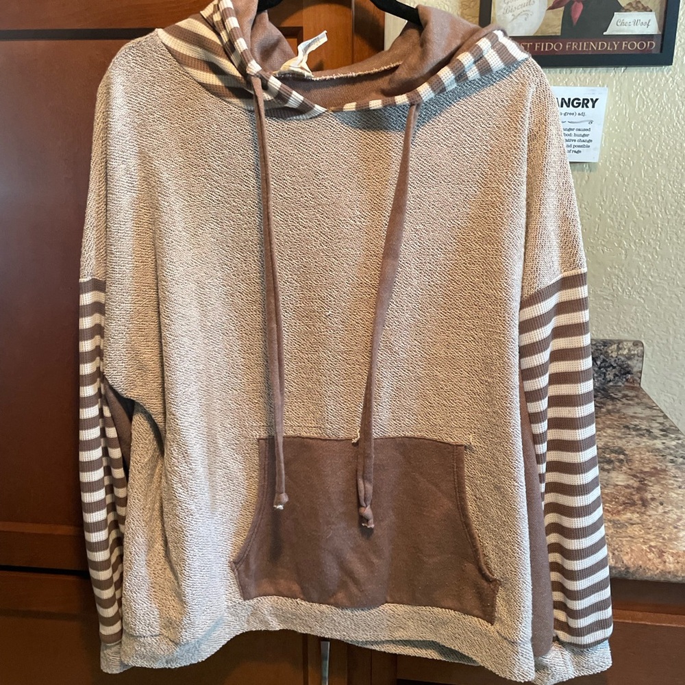 Striped Brown and Tan Men's Sweater